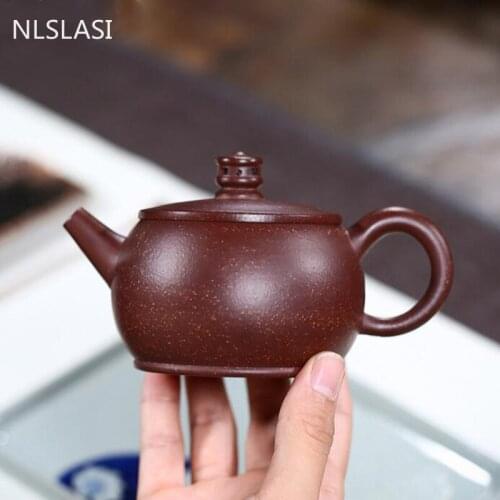 Authentic Yixing Tea pot Purple Clay filter teapot beauty kettle Chinese Raw ore Handmade Boutique Tea set Customized 190ml