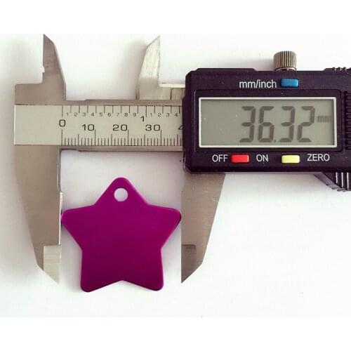 Free shipping pet tags star shape dog name tags mix 8 colors aluminium alloy dog cat tag 600 pcs/lot pet products for animal