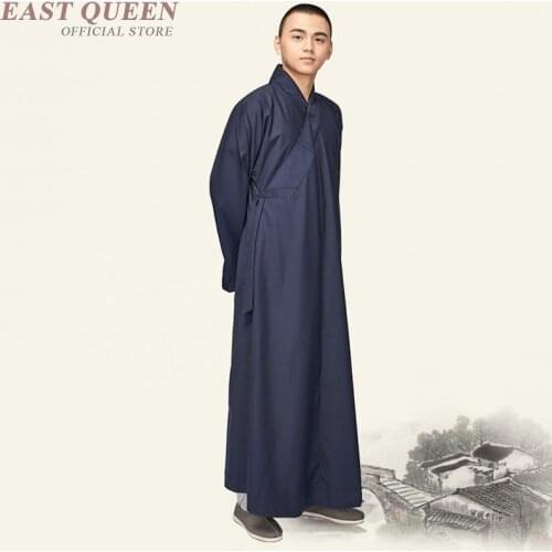 Buddhist monk robes men traditional Buddhist Shaolin uniform clothing Chinese Shaolin monk robes DD391 F