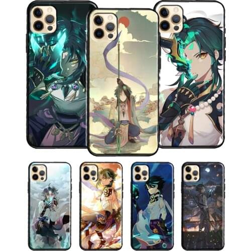 Cool Genshin Impact Xiao For iPhone 12 Pro Max Mini 7 8 Plus Phone Case For iPhone 11 Pro Max XS XR X SE 2020 Cover