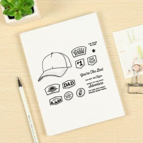 D0LD Fathers Day Silicone Seal Carbon Steel Cutting Dies DIY Scrapbooking Photo Album Embossing Paper Cards Making Stencil