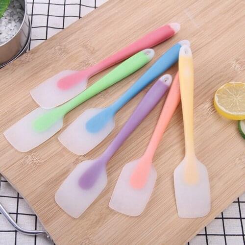 Baking Tools Spatula Translucent Mini Silicone Spatula Baking Spatula Cream Smoother Heat-Resistant Kitchen Utensils Scraper