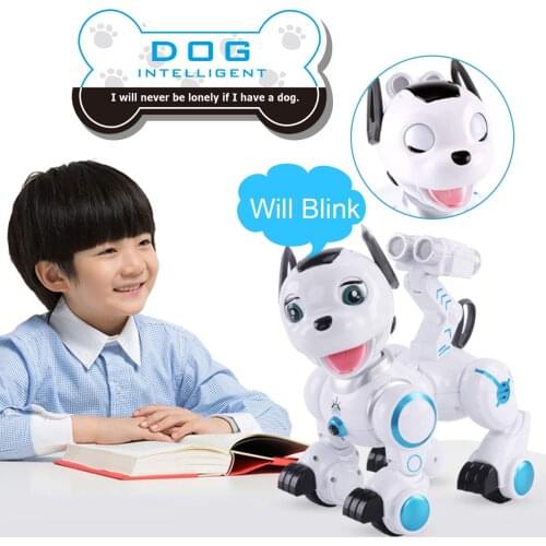 Intelligent Dog Multi-function Remote Control Robot Dog Music Song Toy Intelligent programming and auto display toys for Kids