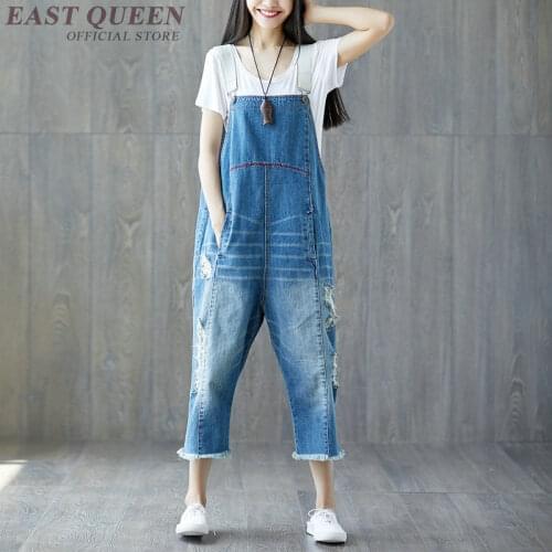 Jumpsuit female 2018 winter dungarees for women rompers jumpsuit trousers female jeans denim overalls women jump suit DD1212