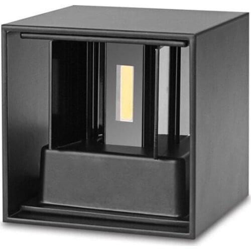 YRANK 9W 12W Square LED Wall Lamps Brief Cube Adjustable Surface Mounted Wall Light Dimmable 110V 220V Indoor&Outdoor Lighting