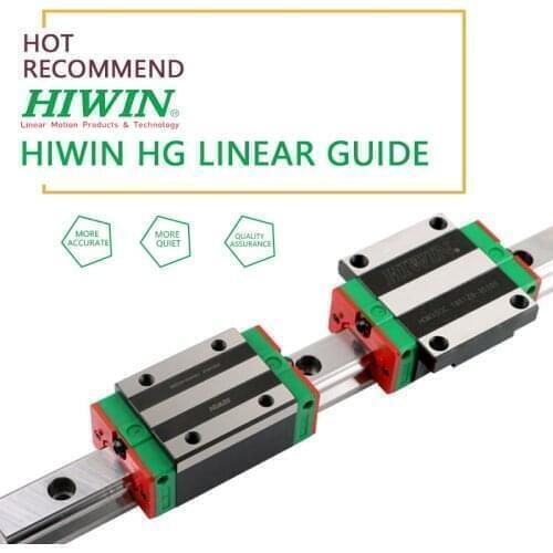 Linear guide Alloy Steel HIWIN HGH CA HGH HA slide block with 15mm linear guide rail From 100 to 2000mm for 3d printer CNC