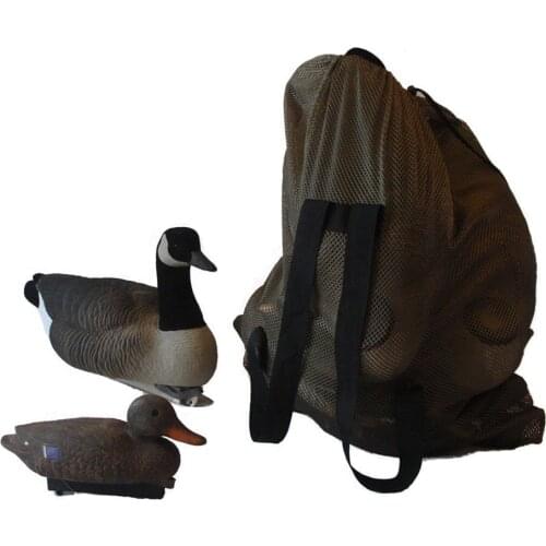 MY DAYS Adjustable Shoulder Straps Mesh Decoy Bags for Duck Goose Decoy Turkey Carrier 27inch X40inch Hunting Accessories
