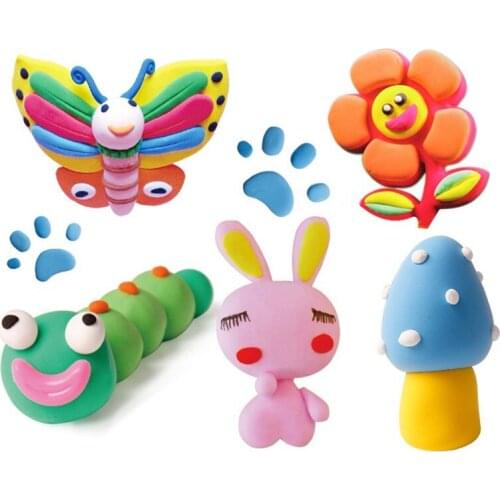12 /24/36 Color DIY Foam Clay Slime Polymer Soft Model With 3 Tool Educational Toy Creative Kids DIY Clay Toy