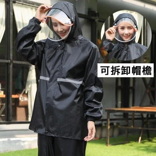 2021 New Style Fashion Adult Waterproof Raincoat Women Men Rain Coat Hooded For Outdoor Hiking Travel Fishing Climbing Thickene