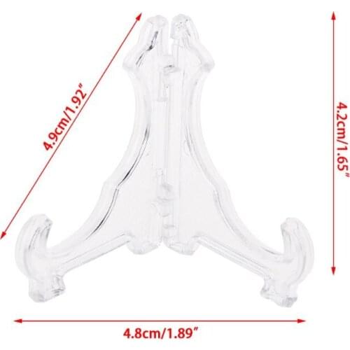 42mm Plastic Display Stand Easel Coin Medal Token Badge Holder Collection Shelf