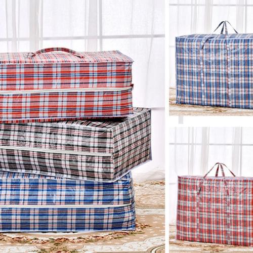 Practical Home Laundry Quilt Plastic Bag Zippered Reusable Large Strong Storage Bags Durable 4 Different Sizes To Choose