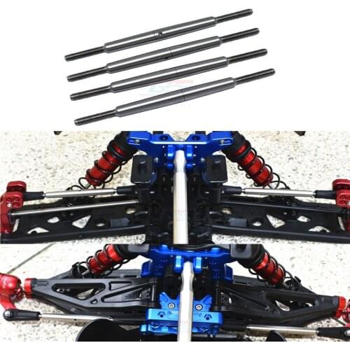 STAINLESS STEEL ADJUSTABLE FRONT STEERING & REAR UPPER ARM TIE ROD (NO BALL ENDS) ARRMA 1/5 KRATON 8S OUTCAST 8S ARA340156