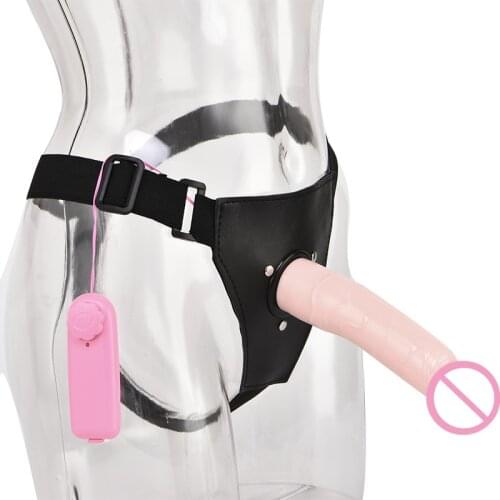 Remote Control Strap On Bondage Huge Dildo Vibrator Sex Toys For Lesbian Vaginal Stimulator G spot Massager Masturbator Sex Shop
