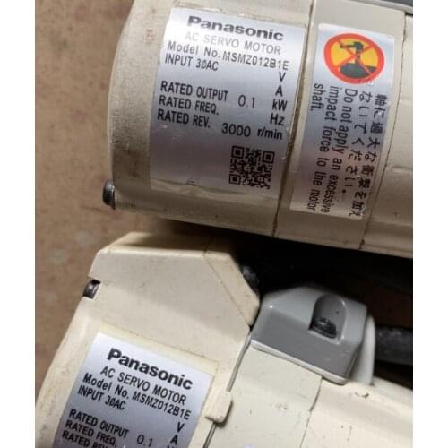 MSMZ012B1E servo motor , used in good condition . 80% appearance new , good working , free shipping
