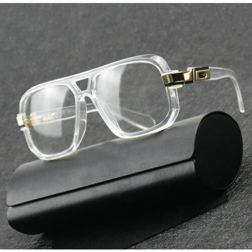 TOP Quality Craftsmanship Large Frame Metal Sunglasses Men Rap & Hip-Hop Style Sunglasses Women Classic Cool Brand Goggles