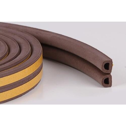 5M E/D/P/I Doors Window Gaskets Soundproof Seal Strip Self-Adhesive Foam Rubber Weatherstrip Door Insulation Wind Stopper