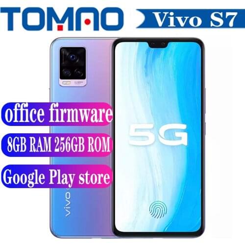 Vivo S7 5G SmartPhone Snapdragon 765G 8GB RAM 128GB 256GB ROM Android 10.0 6.44" 64.0MP Rear Camera 4000mAh 33W Dash Charging