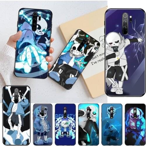 YJZFDYRM undertale papyrus sans doggo Bling Cute Phone Case for Redmi 8A Note 9 8 8T 7 6 6A 5 Go Pro Redmi 9 K20