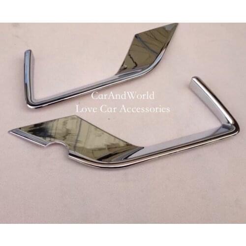 For HYUNDAI ix25 Creta 2015-2018 Rear Fog Light Tail Lamp Panel Exterior Decoration Cover ABS Chrome Car-Styling Accessories