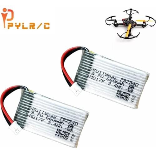 1/2/3/5Pcs Original For F121/F110S Quadcopter Parts 3.7v 660mAh Lipo Battery 3.7V 660mAh Battery PH2.0 792540