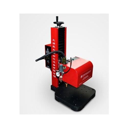 185*85mm Bench pneumatic rotary dot peen marking machine for round surface marking 220V