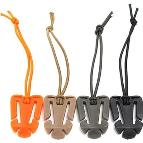 4Pcs Useful Backpack Carabiner Elastic Rope Webbing Buckle Winder Outdoor Camping Tool