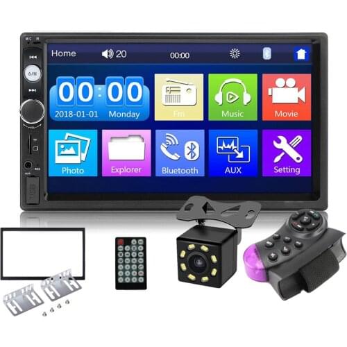 New 2 Din Car Radios 7018B Multimedia MP5 Player 7'' Mirror Link Audio Stereo For Volkswagen Nissan Hyundai Kia Toyota Honda