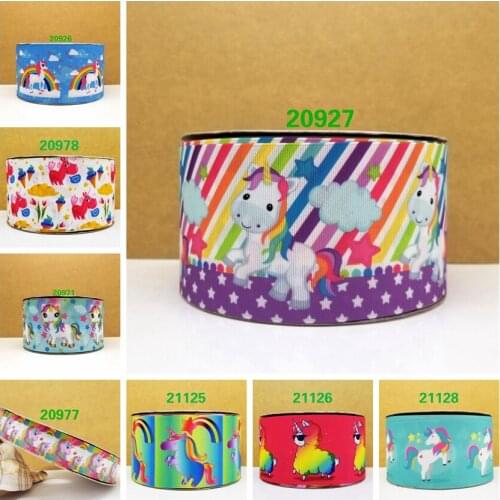 Free shipping 50 yard cartoon printed grosgrain ribbon 21128