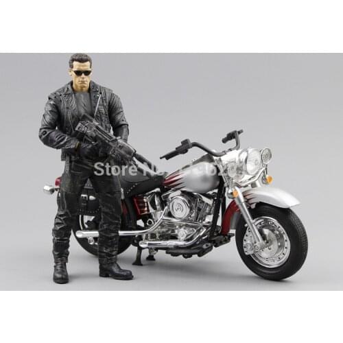 NO box)Free Shipping NECA The Terminator 2 Action Figure T800 Cyberdyne Showdown PVC Figure Toy 7"18cm MVFG132