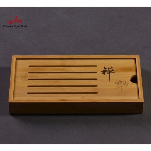 Tea Set Natural Bamboo Tea Trays Household Tea Board Bamboo Tea Table Kung Fu Serving Trays