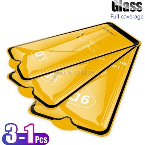 3 Pcs For Samsung Galaxy A01 A015F A015G 5.7" 5D 6D 9D Full Glue Cover Toughened Tempered Glass Film Screen Protector Guard