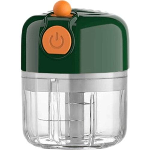 Electric Garlic Chopper Machine,Mini Portable Food Meat Processor Blender Slicer Grinder for Chili Onion Nut 250ML