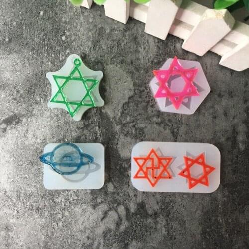 Five-Star Planet Mold Epoxy Silicone Mould Epoxy Resin Jewelry Making Craft Tools