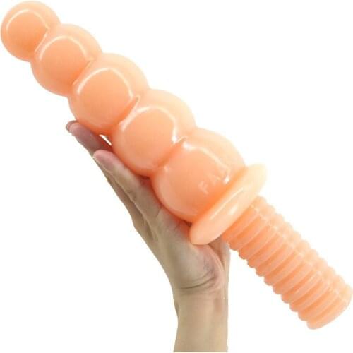 5 balls Handle Big Butt Plug Female Anal Beads Dildo Vaginal Massager Erotic Toy For Adult Masturbate Anal Dilator Couples Flirt