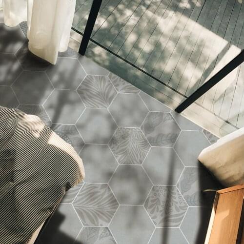 Funlife® Hexagon Anti-Slip Ground Sticker Self-Adhesive Kitchen Waterproof Decorative Removable Easy to Clean PVC Floor Stickers