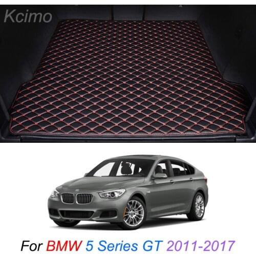 Leather Car Trunk Mat For BMW 5 Series GT 2011-2017 Cargo Liner Trunk Floor Pad Carpet Car Accessories