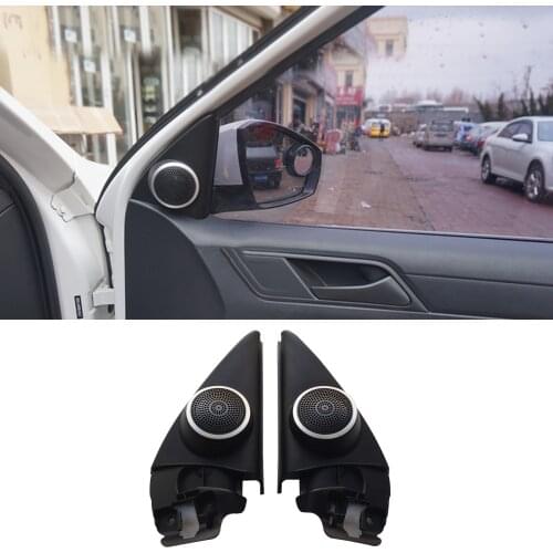 Tweeter speaker cover for Volkswagen Jetta 2013-2019 series left+right front door hifi treble loudspeaker lid twiiter horn shell