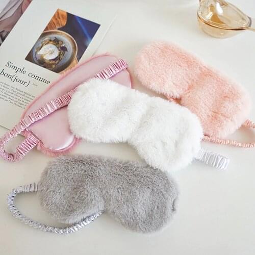 Sleep Mask Eye Cover To Sleep Night Sort Plush Eye Patch Blindfold Relax Sleeping Mask For Women Men Eye Shade Cover Travel Nap