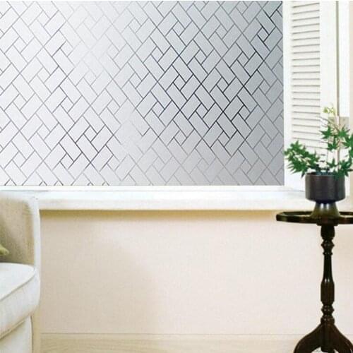 Frosted Privacy Window Film Privacy Glass Decorative Film Self Adhesive for UV Blocking Heat Control Glass Window Stickers