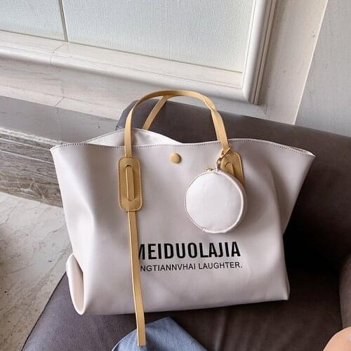 Fashion Women Shoulder Bags High Quality PU Leather Female Brand Totes High Capacity White Crossbody Bags For Women Handbag