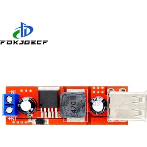 DC 6V-40V To 5V 3A Double USB Charge DC-DC Step-down Converter Module For Vehicle Charger LM2596 Dual USB 9V / 12V / 24V / 36V