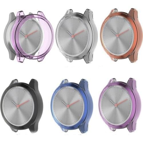 TPU Soft Shell Edge Protector Case Frame For Garmin Vivomove 3/3S/Luxe/Style Sport Watch Protective Bumper Cover Accessories