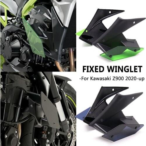 NEW Motorcycle Parts Side Downforce Naked Spoilers Winglet Fixed Wing Winglet Fairing Wing For Kawasaki Z900 Z 900 2020 2021