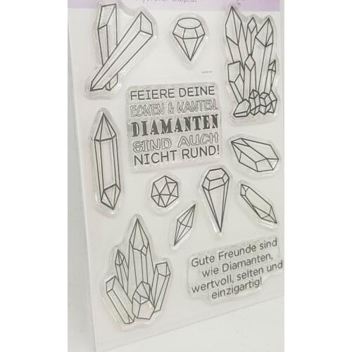 German Diamonds stamp Clear Stamp for Scrapbooking Transparent Silicone Rubber DIY Photo Album Decor 439