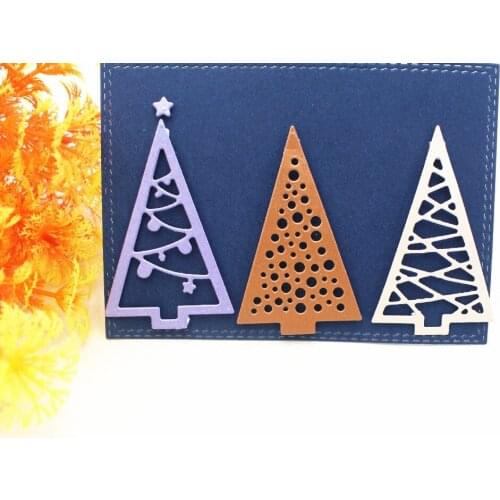 Christmas Tree Dies Metal Cutting Dies Scrapbooking Steel Craft Dies And Stamps Stencil Embossing Paper Cards Making Diy Albums