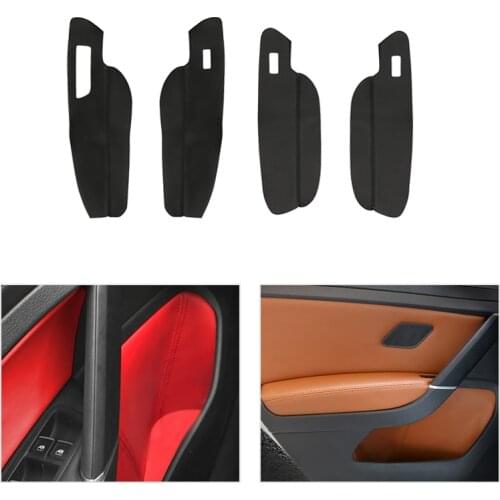 Car Interior Center / Door Armrest Panel Microfiber Leather Cover Trim For VW Golf 7 2014 2015 2016 2017 2018