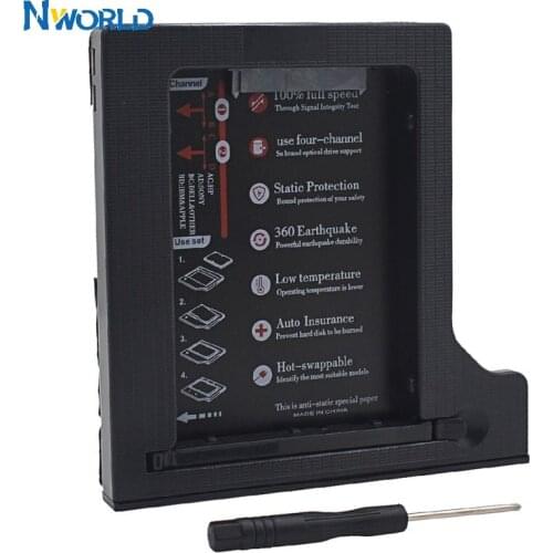 High Quality Hard Drive 1TB 2nd HDD Caddy 9.5mm SATA 3.0 SSD Hard Flash Drive Enclosure Case For Notebook CD ROM Optibay