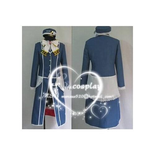 Free shipping Kantai Collection Atago Japanese Destoyer Cosplay Costume