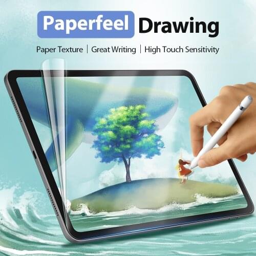 Paperfeel Screen Protector Guard For iPad Air 4 / iPad Pro 11 2018/2020/2021 Frosted Protective 0.15mm film Soft PET Painting