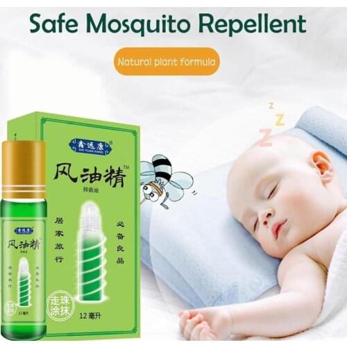 1pc Balm Refreshing Oil 12ml Anti-fatigue Artifact Dizziness Headache Medication Refreshing Fengyoujing Mosquito Repellent